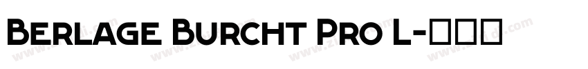 Berlage Burcht Pro L字体转换